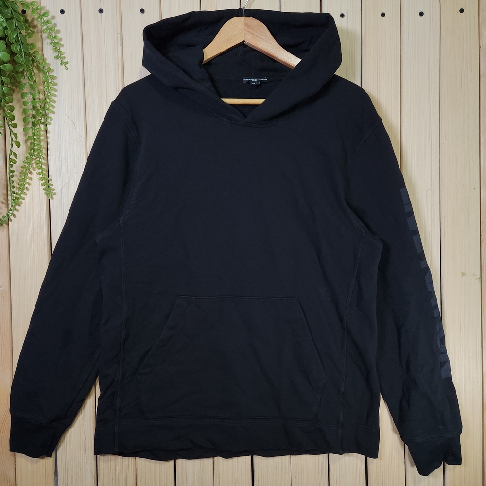 James Perse Hoodie Classic Black Size 2